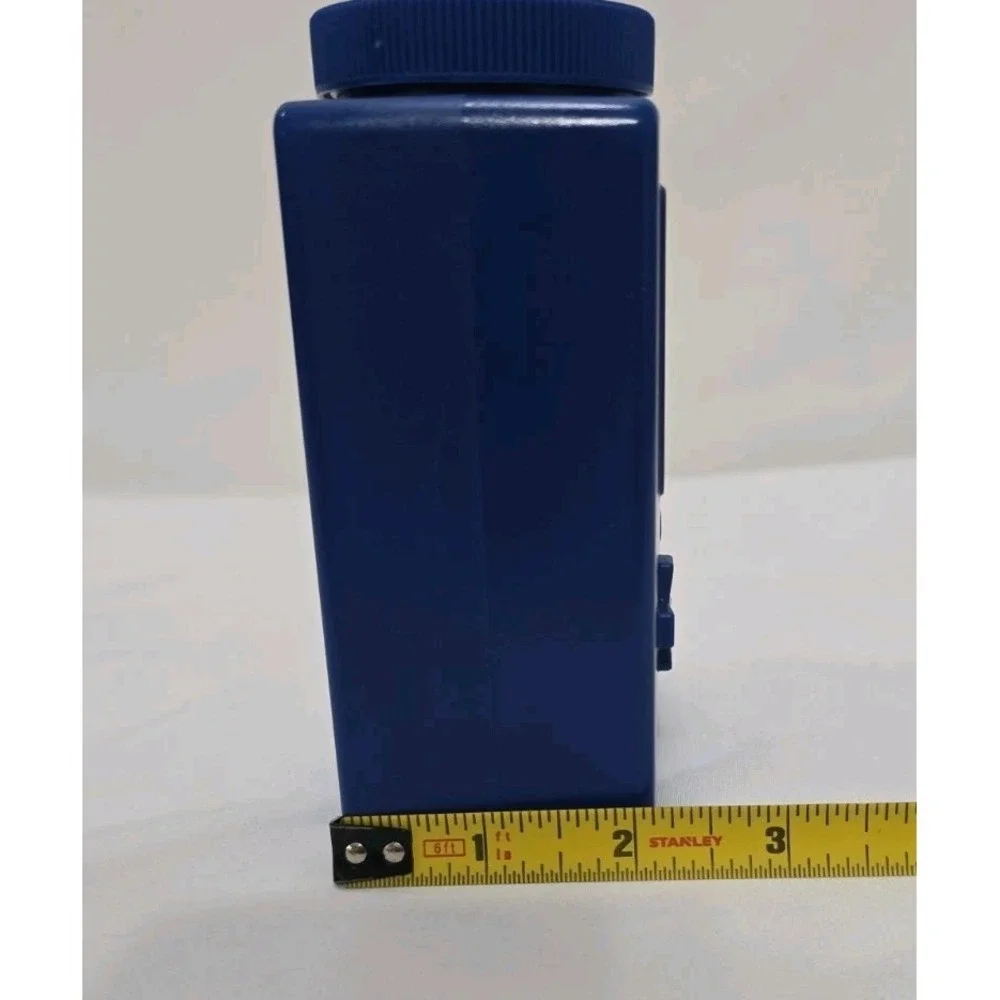 Plastic Video Game Tumbler Reusable Straw~Gameboy- SNES-Sega~Blue~16oz